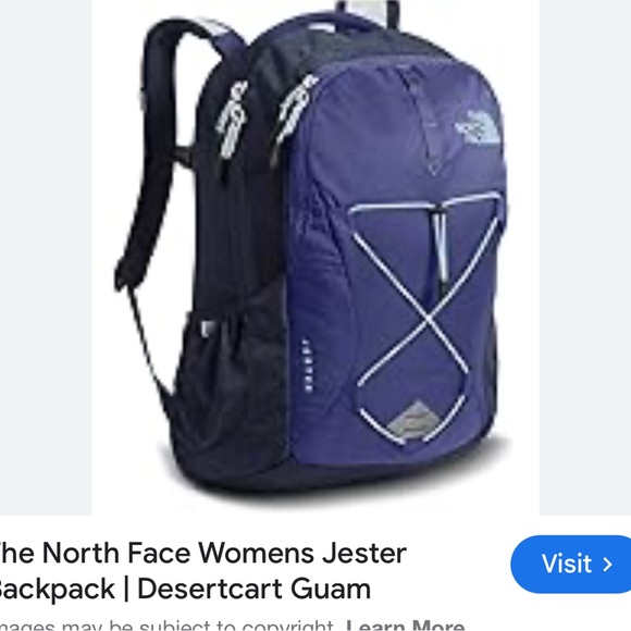 The North Face Jester Backpack - Navy and Black - Picture 1 of 6